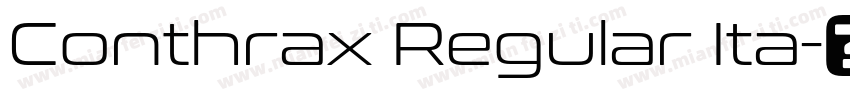 Conthrax Regular Ita字体转换